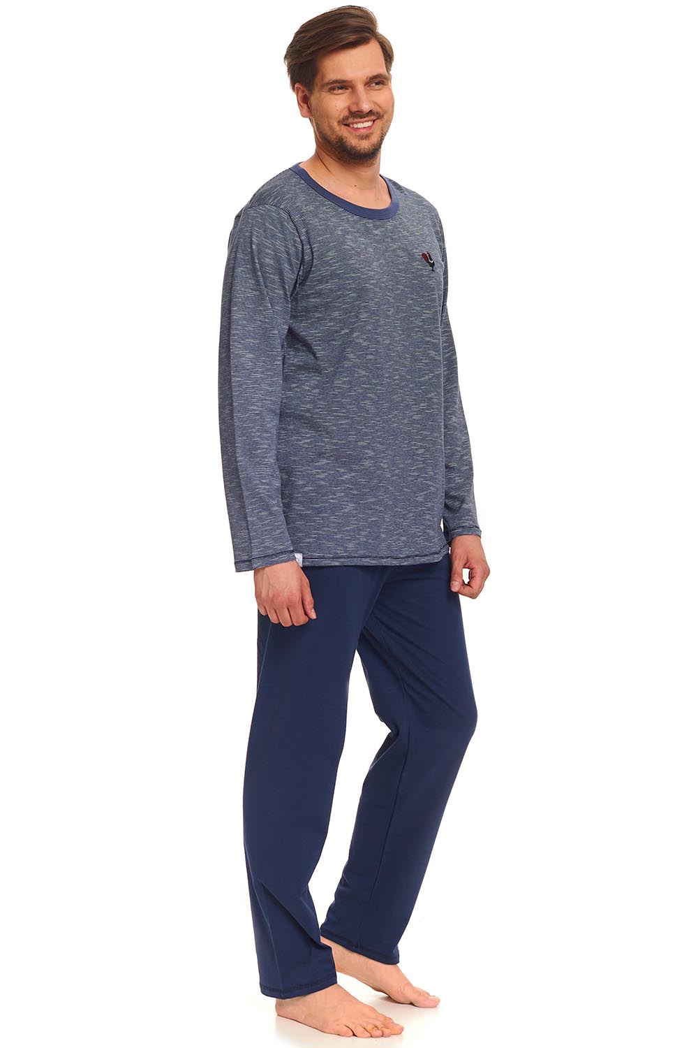 Pánské pyžamo Dn-nightwear PMB.9320 - Navy jeans/M