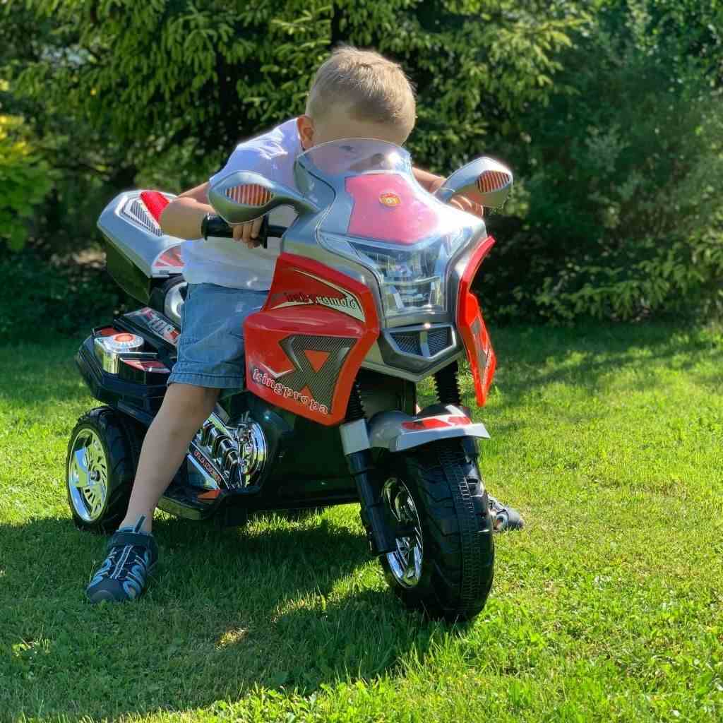 Dětská elektrická motorka Baby Mix RACER - červená