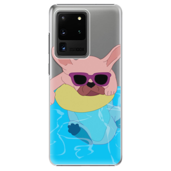 Plastové pouzdro iSaprio - Swimming Dog - Samsung Galaxy S20 Ultra
