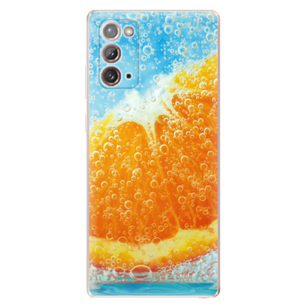 Odolné silikonové pouzdro iSaprio - Orange Water - Samsung Galaxy Note 20