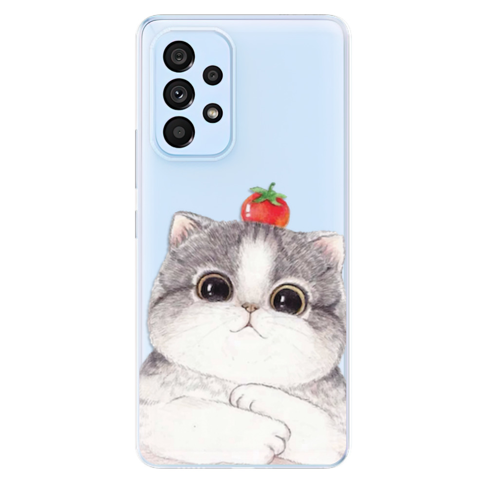 Odolné silikonové pouzdro iSaprio - Cat 03 - Samsung Galaxy A53 5G