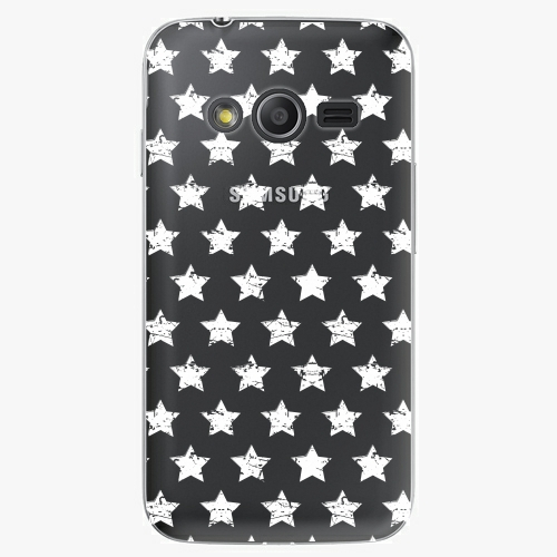 Plastový kryt iSaprio - Stars Pattern - white - Samsung Galaxy Trend 2 Lite