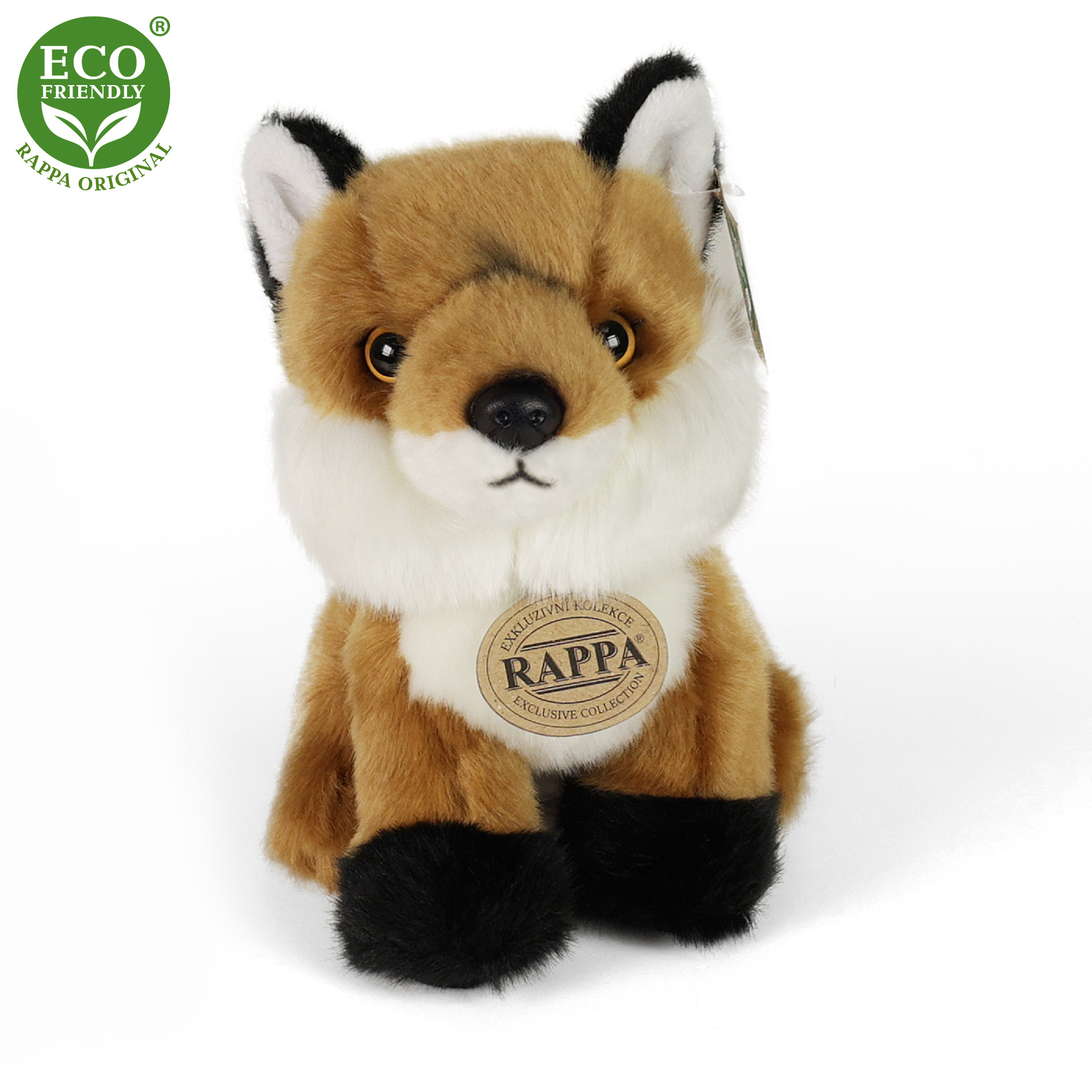 Rappa Eco-Friendly - Plyšová liška sedící 18 cm