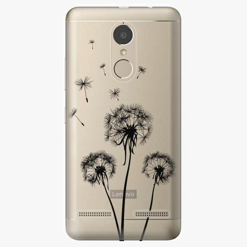 Plastový kryt iSaprio - Three Dandelions – black - Lenovo K6