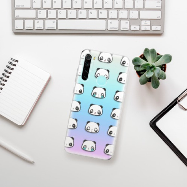 Odolné silikonové pouzdro iSaprio - Panda pattern 01 - Xiaomi Redmi Note 8