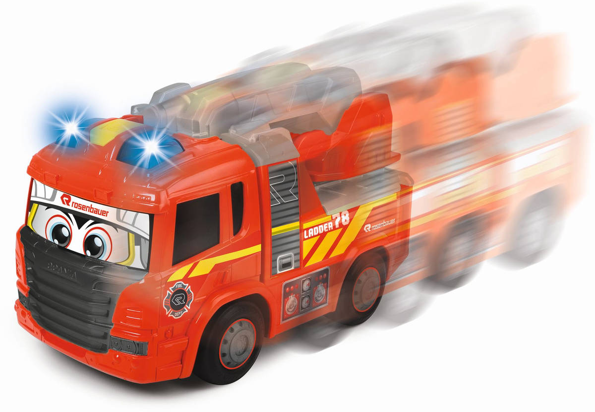 DICKIE ABC Auto hasiči 25cm baby požární vozidlo na baterie Světlo Zvuk