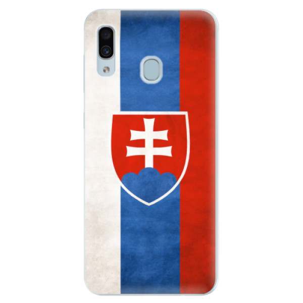 Silikonové pouzdro iSaprio - Slovakia Flag - Samsung Galaxy A30