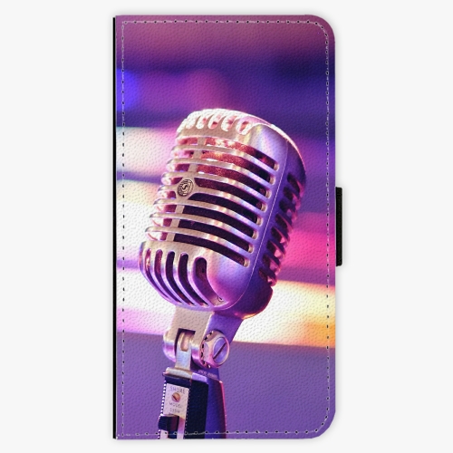 Flipové pouzdro iSaprio - Vintage Microphone - iPhone 7