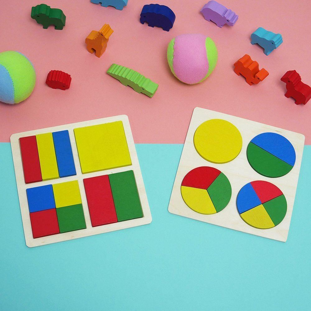 4Leaders Hračky - Dětské geometrické puzzle - kruhy
