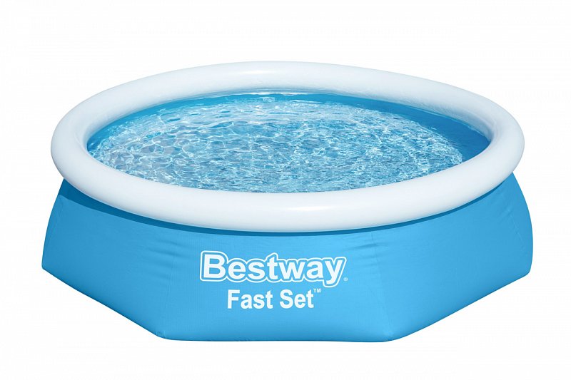 Bestway - nafukovací bazén Fast Set 244 x 61 cm, bez filtrace - modrý