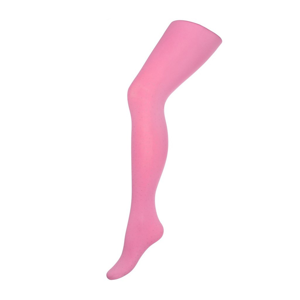 Bavlněné punčocháče 3D New Baby - s puntíky - růžová/152 (11-12r)