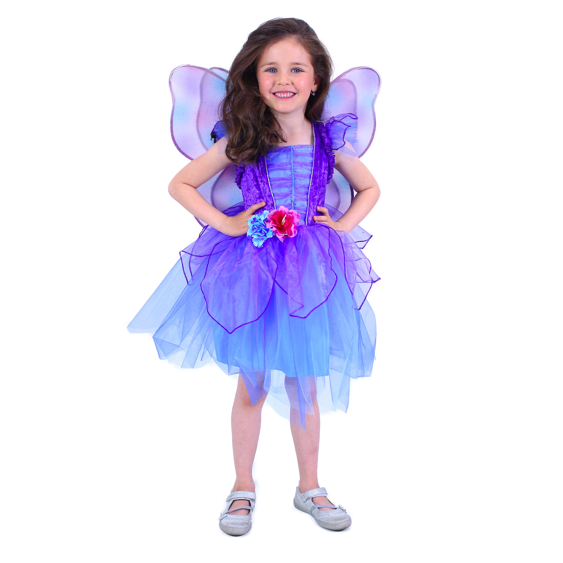 Dětský kostým fialová víla s křídly (M) e-obal