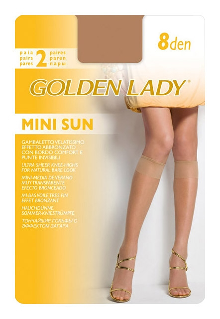 Podkolenky Golden Lady Mini Sun 8 den A'2