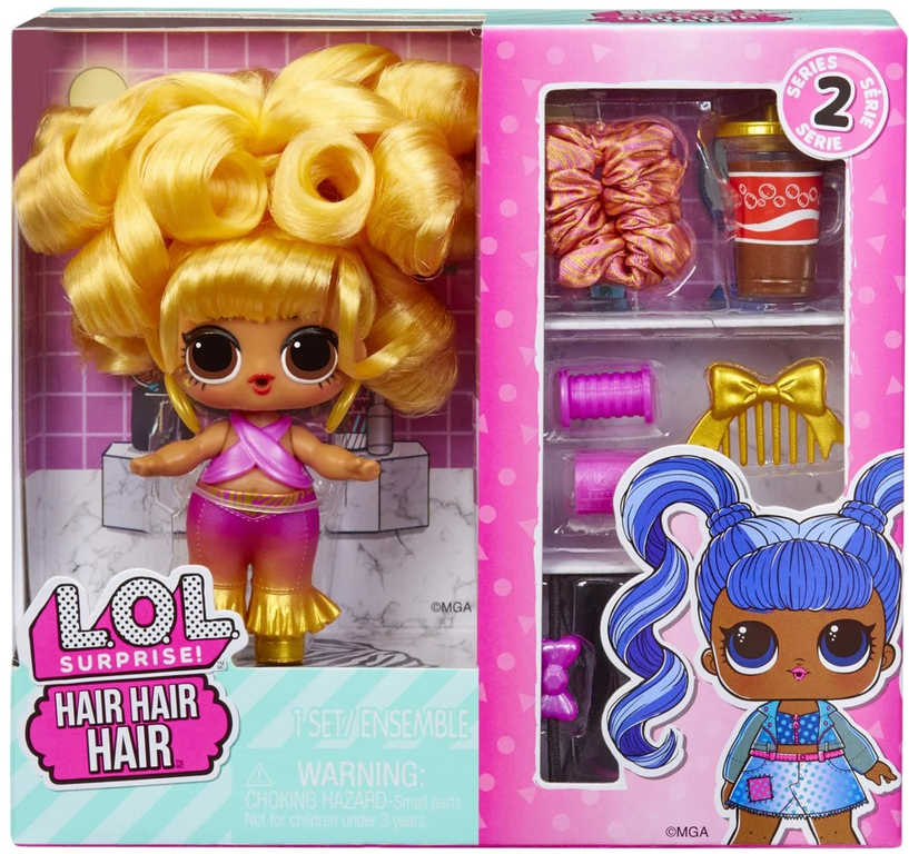 L.O.L. Surprise! Hair Hair Hair Panenka vlasatice set s doplňky 2. série 8 druhů