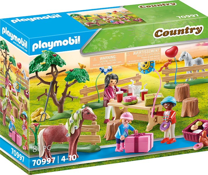 PLAYMOBIL Country - Oslava narozenin na farmě s poníky