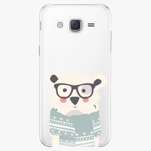 Plastový kryt iSaprio - Bear With Scarf - Samsung Galaxy J5