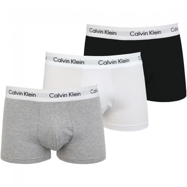 Pánské boxerky U2664 3pack - Calvin Klein - Bílá,šedá,modrá/XL