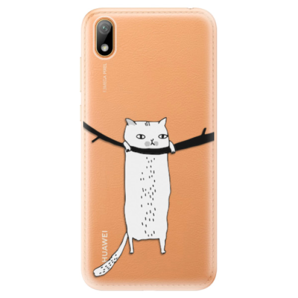 Odolné silikonové pouzdro iSaprio - Hang in there - Huawei Y5 2019