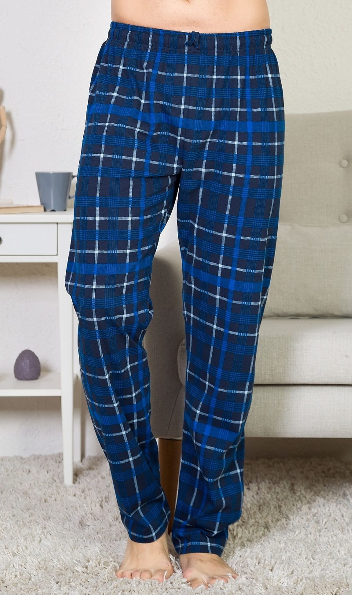 Pánské pyžamové kalhoty Filip - tmavě modrá