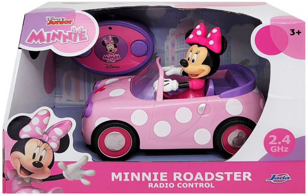 JADA RC Auto Roadster s myškou Minnie Mouse na vysílačku 2,4GHz na baterie