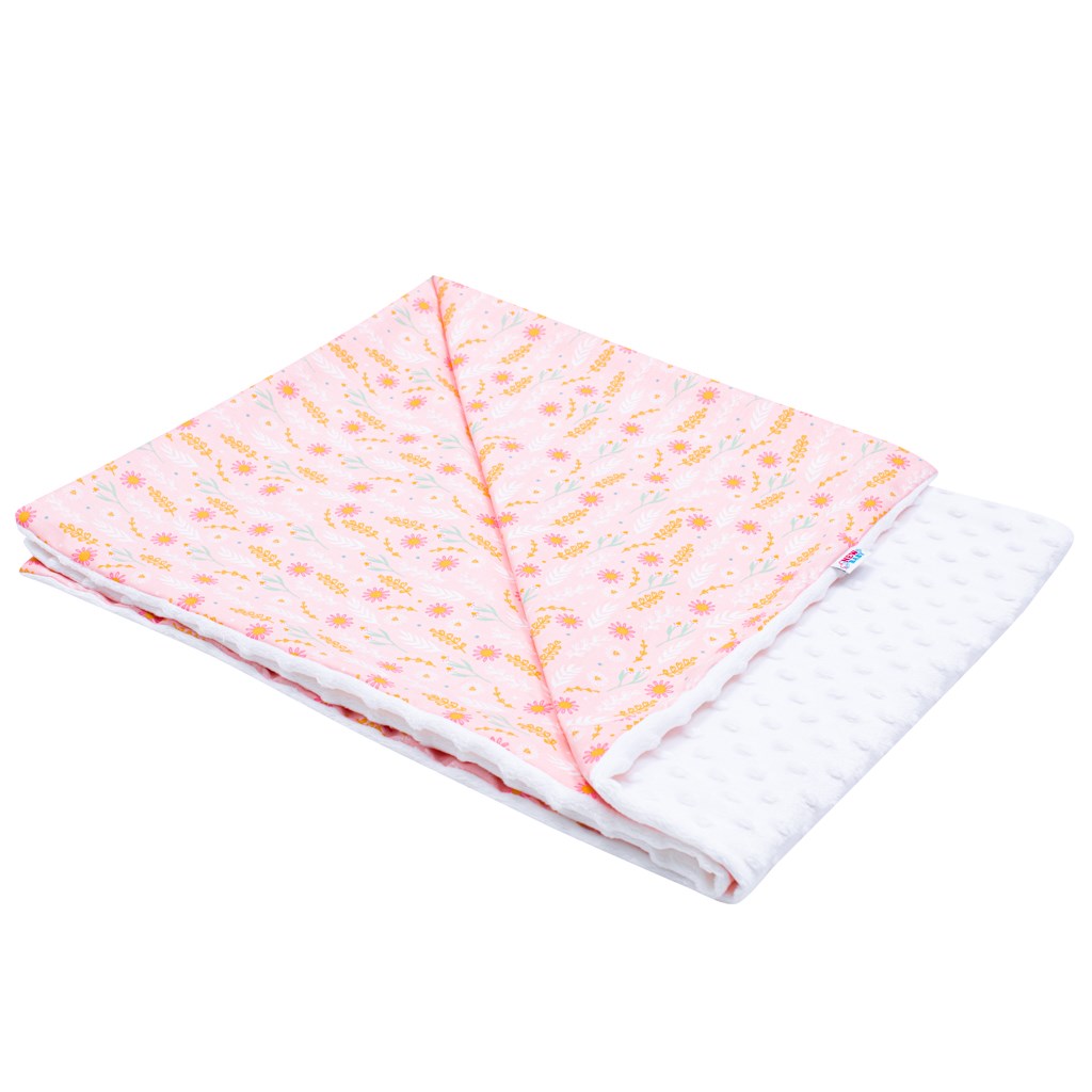 Dětská deka z Minky New Baby - Harmony 70x100 cm - růžová