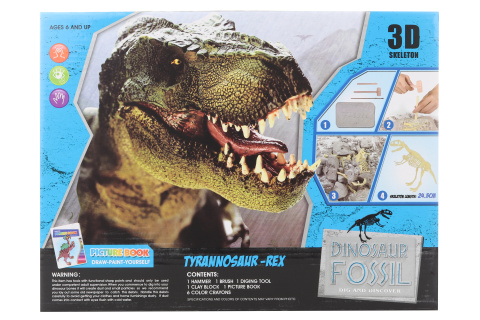 Tesání T-Rex s omalovánky
