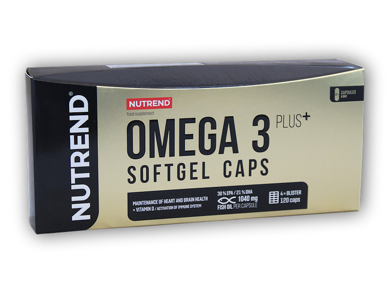 Omega 3 Plus Softgel Caps 120 kapslí