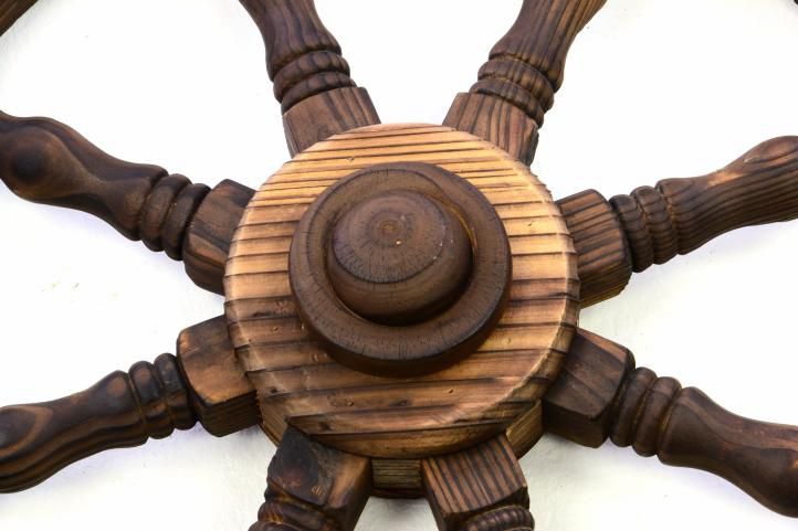 Dřevěné kormidlo Garth 80 cm - stylová rustikální dekorace