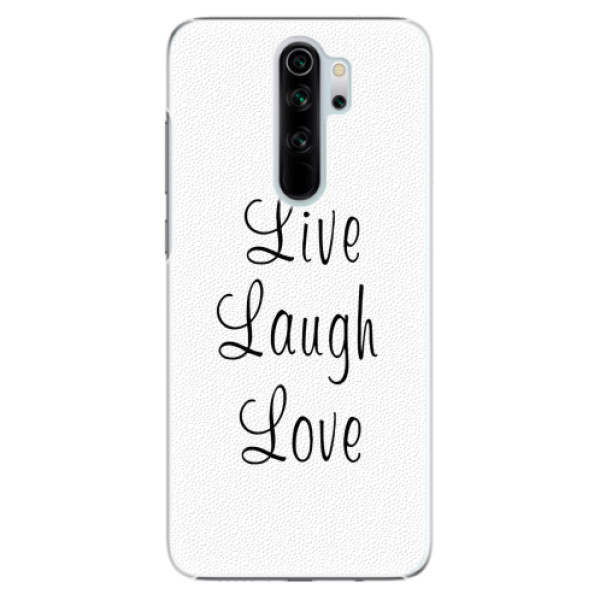 Plastové pouzdro iSaprio - Live Laugh Love - Xiaomi Redmi Note 8 Pro