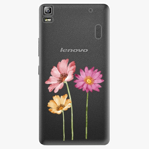 Plastový kryt iSaprio - Three Flowers - Lenovo A7000