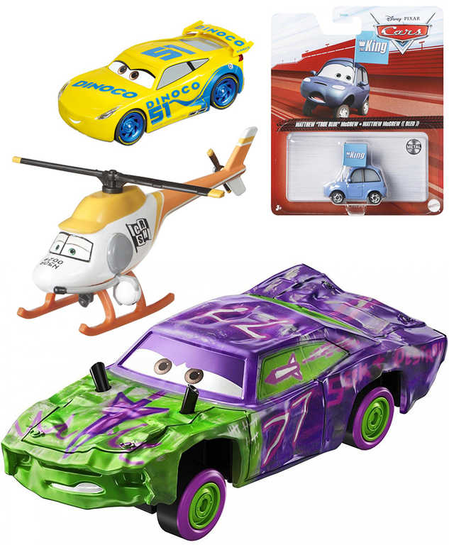 MATTEL Autíčko velké Cars 3 (Auta) jednotlivé různé druhy na kartě plast