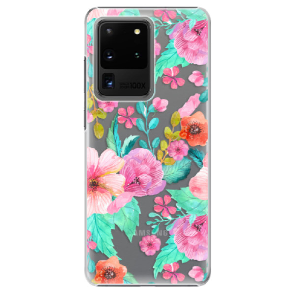 Plastové pouzdro iSaprio - Flower Pattern 01 - Samsung Galaxy S20 Ultra