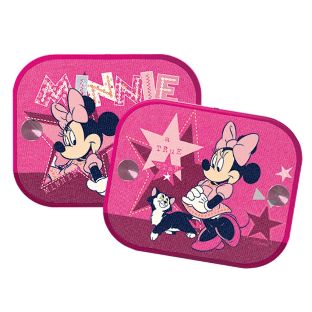 Stínítka do auta - 2 ks v balení Minnie Mouse - růžová