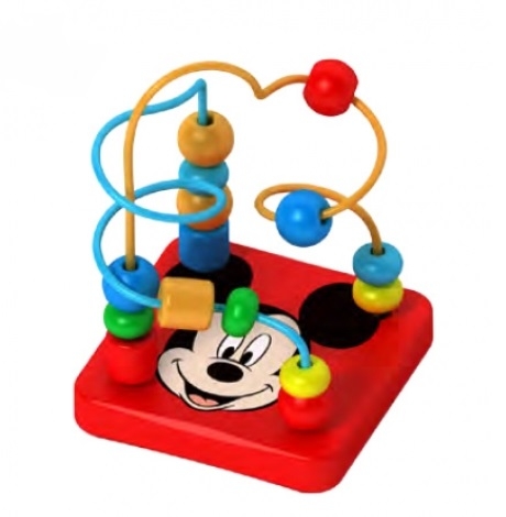 Dřevěný interaktivní Disney labyrint, Mickey - 9 x 12 cm