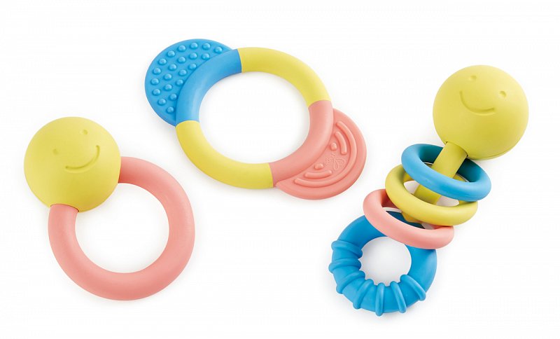 HAPE Infant Toys - ECO BABY - Sada chrastítek a kousátek