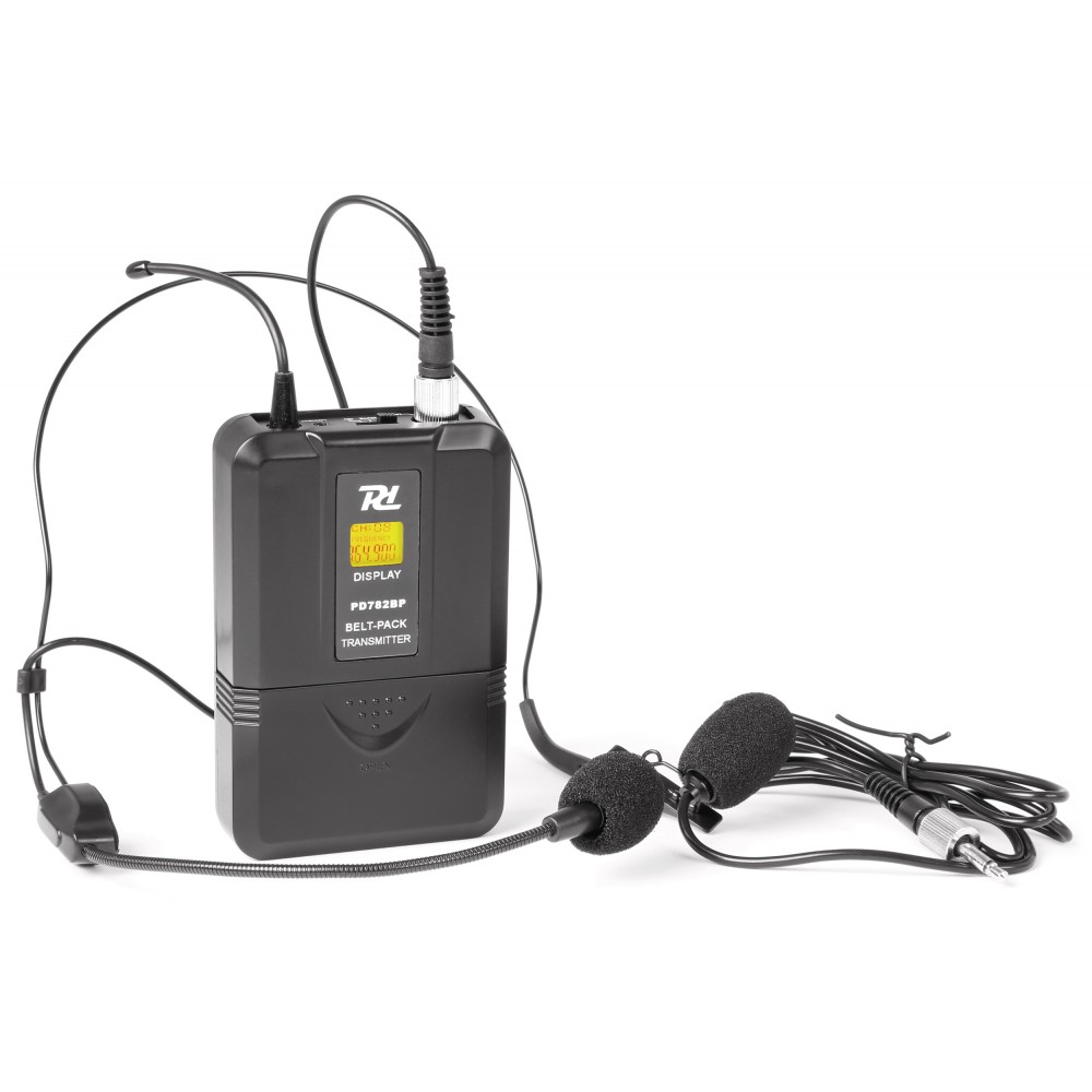 Power Dynamics PD782BP, bodypack s náhlavnm mikrofonem, UHF 863-865MHz