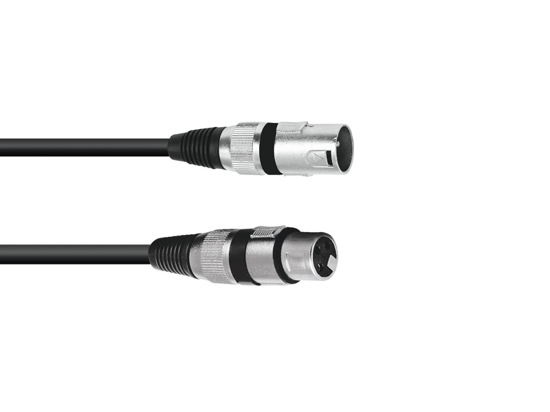 Kabel MC-15 XLR samec - XLR samice, černý, 1,5m
