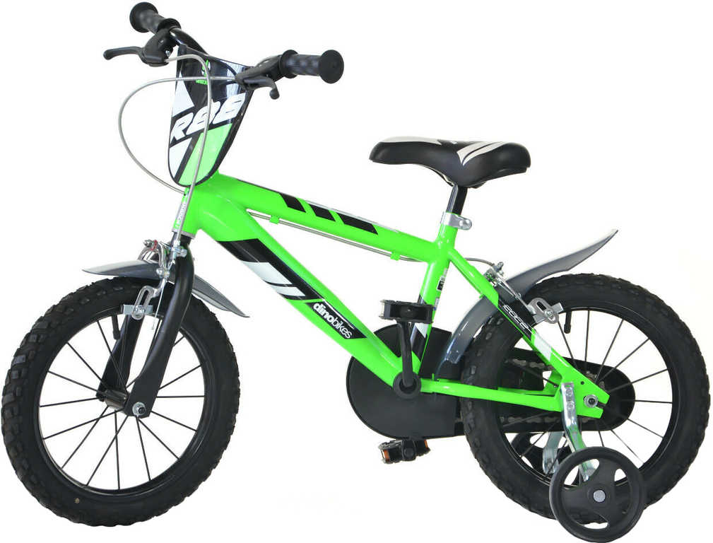 ACRA Dětské kolo Dino Bikes 414U zelené chlapecké 14