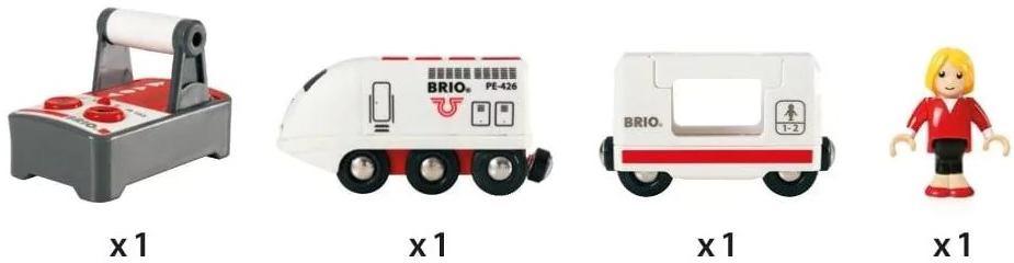 BRIO RC Vláček na dálkové ovládání s figurkou na baterie Světlo Zvuk