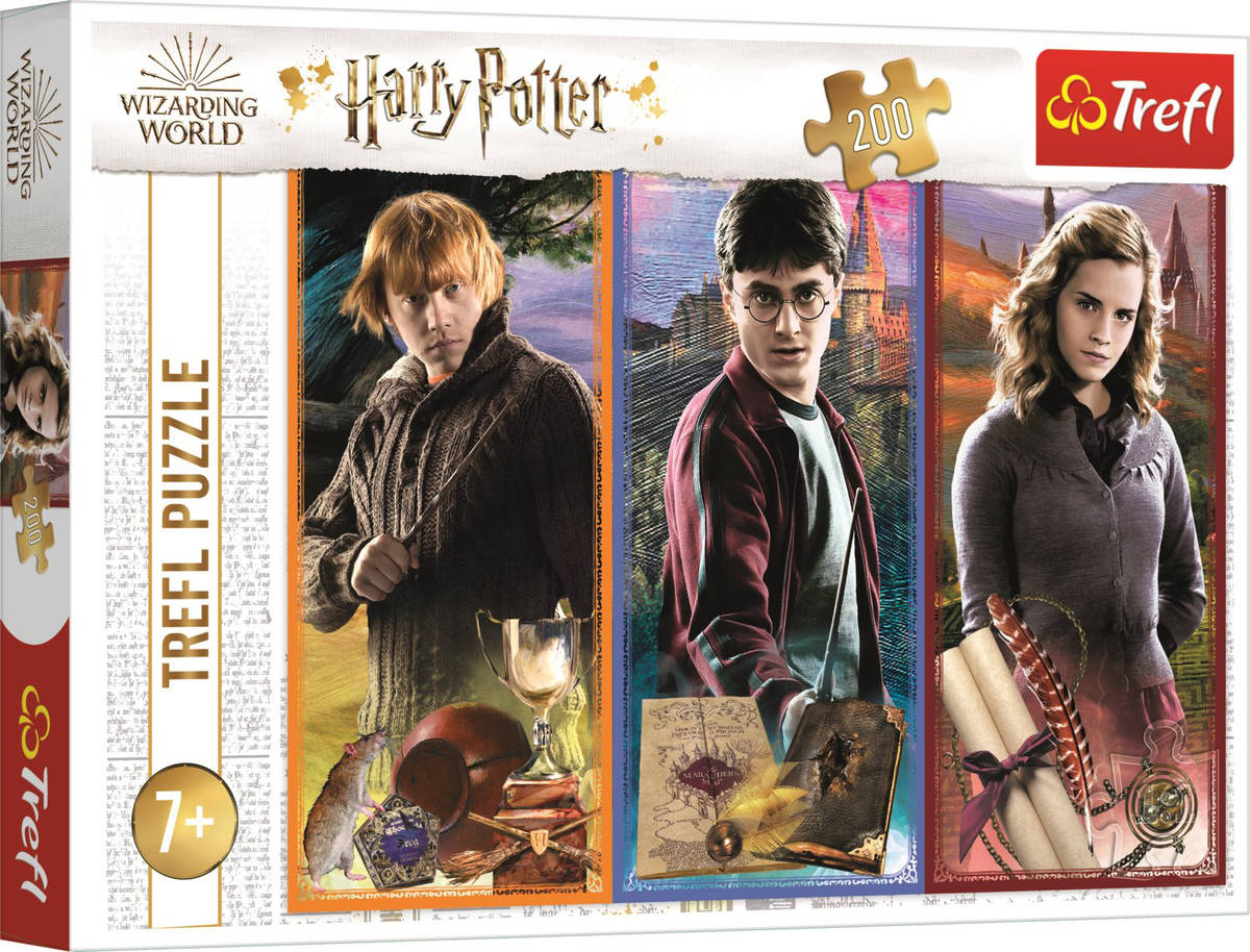 TREFL PUZZLE Harry Potter Ve světě magie a kouzel 48x34cm 200 dílků skládačka