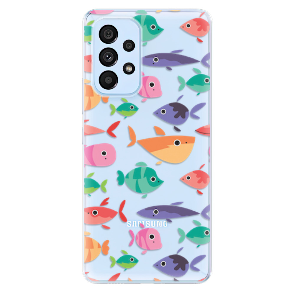 Odolné silikonové pouzdro iSaprio - Fish pattern 01 - Samsung Galaxy A53 5G