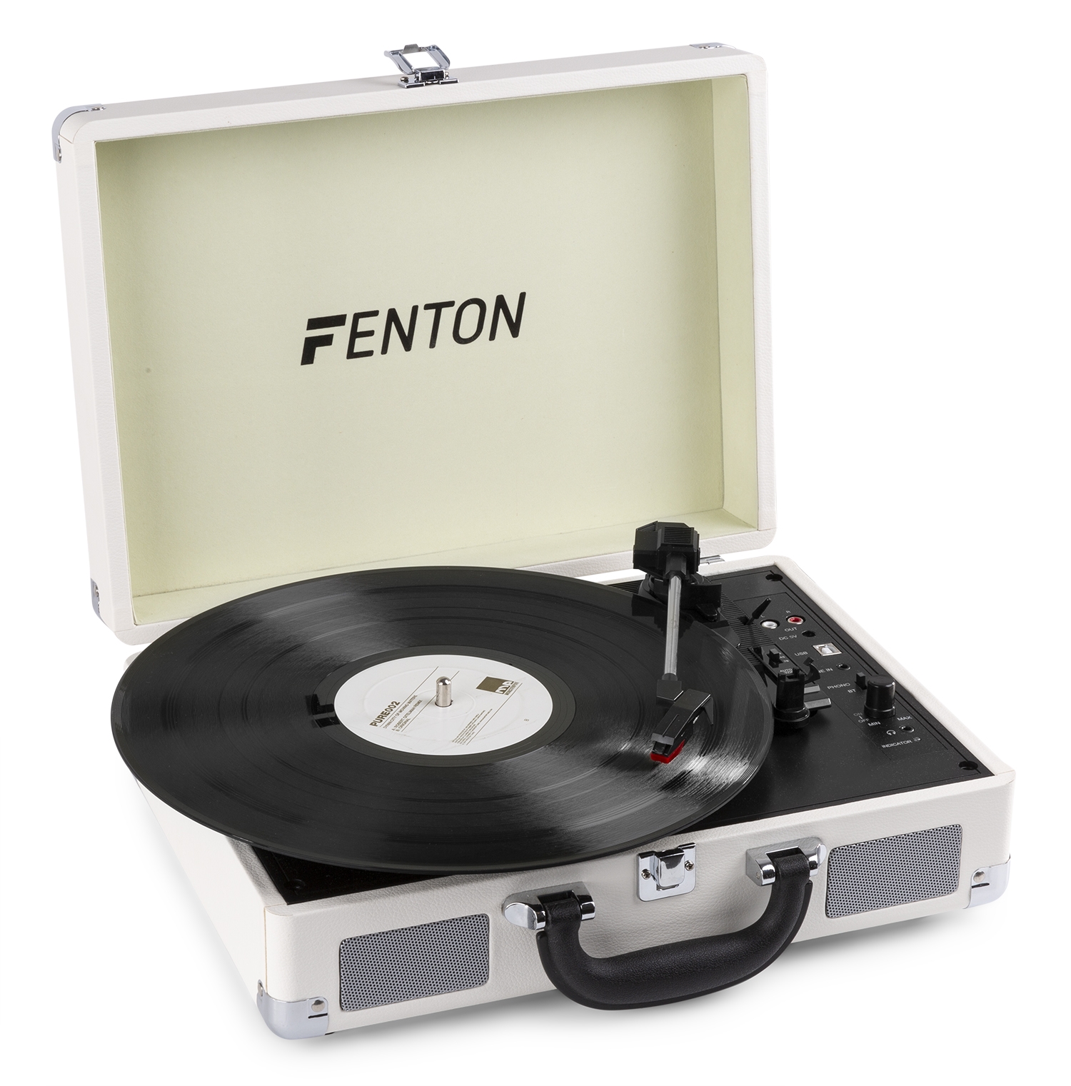 Fenton RP115D, gramofon s USB, světle šedý kufřík