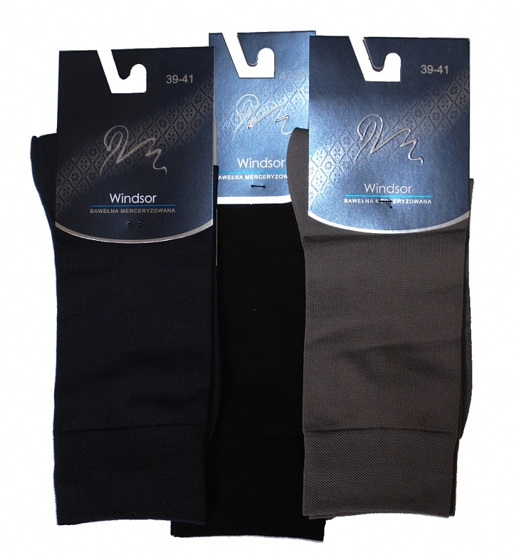 Ponožky Wola Windsor mercerovaná bavlna
