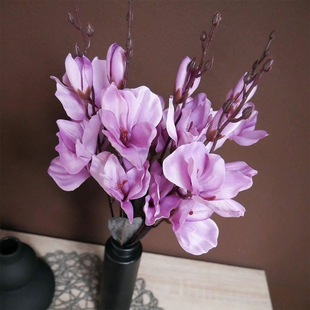 4Leaders Domácnost - Umělé květiny do vázy - fialové
