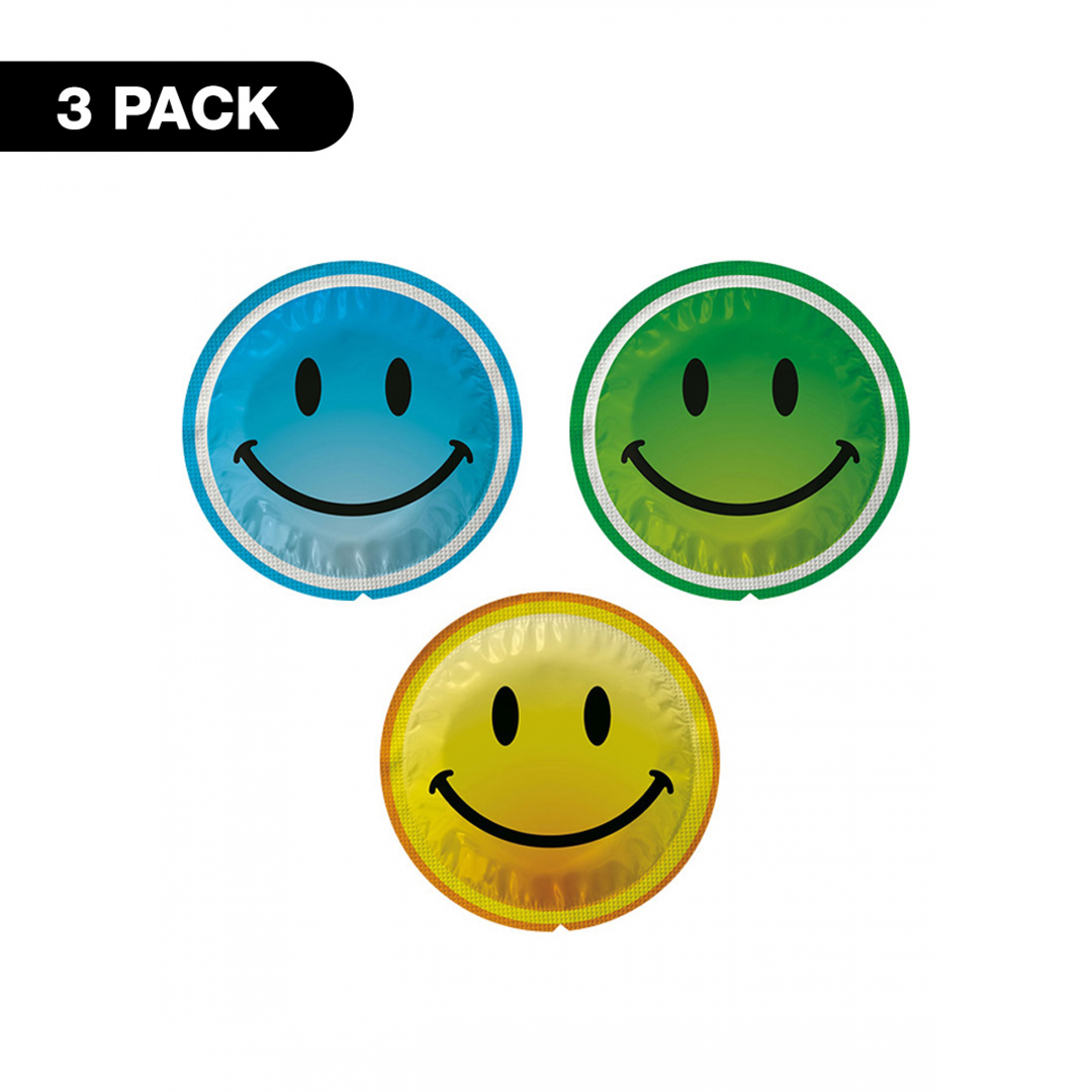 Kondomy Exs Smiley Face - 3 pack