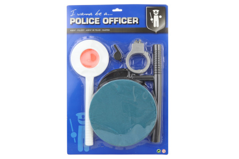 Sada policie s čepicí
