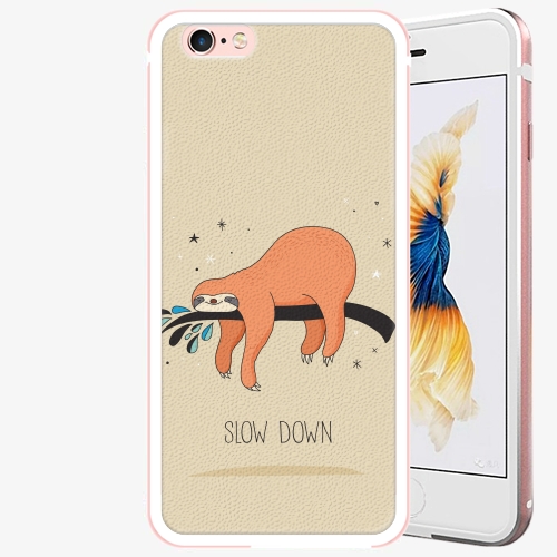 Plastový kryt iSaprio - Slow Down - iPhone 6 Plus/6S Plus - Rose Gold