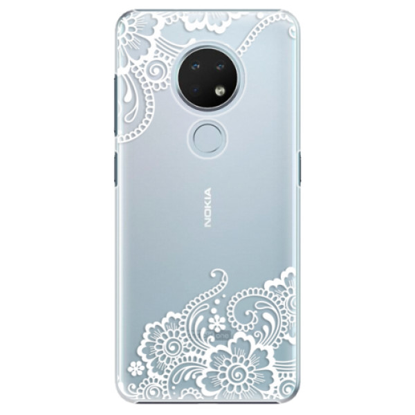 Plastové pouzdro iSaprio - White Lace 02 - Nokia 6.2