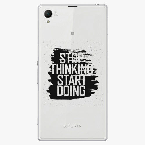 Plastový kryt iSaprio - Start Doing - black - Sony Xperia Z1