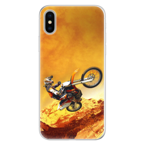 Silikonové pouzdro iSaprio - Motocross - iPhone X